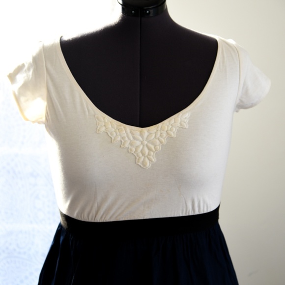 Rebecca Taylor White and Denim Day Dress - Picture 3 of 6
